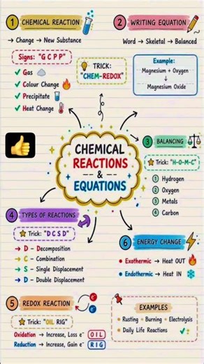 90% Students Forget This 🔥 Chemical Reactions Trick Class10#class10science #boardexam2027