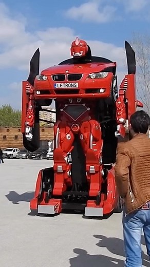 tonsil® on Instagram: "Meet Antimon, the World’s First Real Life Transformer In 2016, Letrons, a group of engineers from Turkey, spent 11 months converting an ordinary BMW 3-series into a transformable robot. It’s not fully function when it’s transformed but you are able to drive it as a regular car. Bidding started at $600,000 but it’s unclear if the car was ever sold. #transformers #bmw #redcar #engineer"