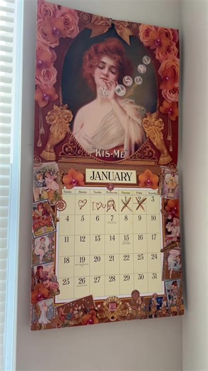 My calendar #calendar #newyears #victorian #beautiful