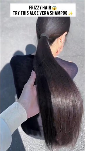 Homemade Aloe Vera Shampoo for silky hair ✅ #shorts #haircare #diyshampoo