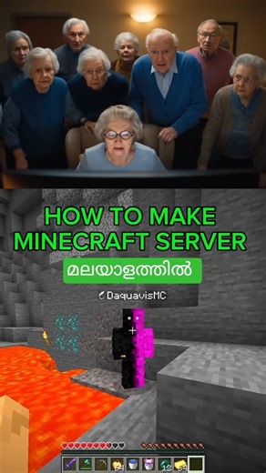 How to make a minecraft server in malayalam #viral