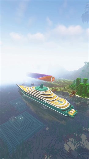 Minecraft: Rate this Modern Yacht between 1 and 10! 🤔 (Part 7 of building a Roller Coaster in Minecraft) #creepercraft_77 #creepercraft #minecraft #minecraftbuilding