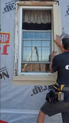 How to cap windows using aluminum break. installing siding.