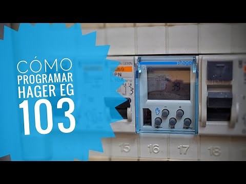 CÓMO programar HAGER EG 103