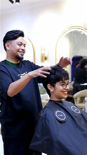 Long to short hair transformation ✨ #franckprovostindia #haircut