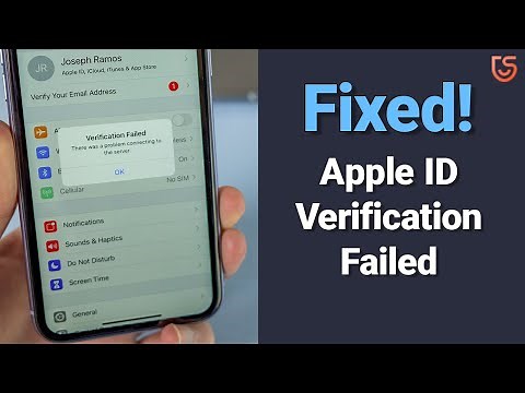 How to Fix Apple ID Verification Failed on iPhone/iPad 2020