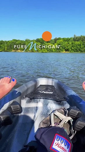 When your bestie wants to kayak & day drink... you take the call. Hall& Boats #BestSeatInTheHouse #kayak #michigan #daydrinking #flipfloptanlines
