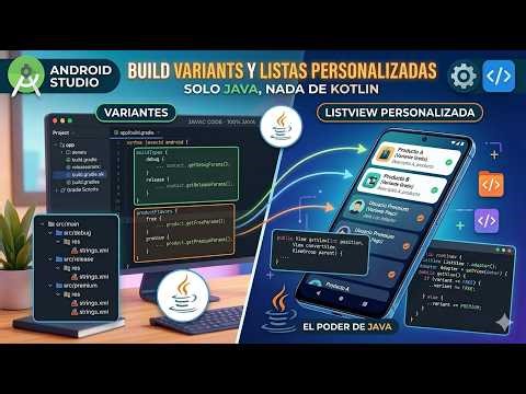 Cómo Crear un Custom LISTVIEW en Android con Java + Build Variants #viralvideos