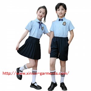 [Hot Item] Factory Direct Sale School Uniform for Kindergartens Summer School Uniforms for Primary and Secondary School Students (U2315)