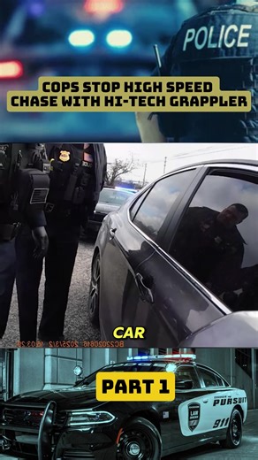 Cops Stop High Speed Chase With Hi-Tech Grappler - Part 1 #uspolice #policestop #trafficstop #copsoftiktok #cops