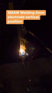 SMAW welding using 4mm electrode vertical position #pipewelding #carbonsteelpipe #cspipe #fabrication #piping #gtawsmaw #combination #trend #highlights | SnapterZ
