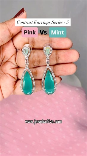 Mint earrings to refresh your pink fits! | Jewels of Iva