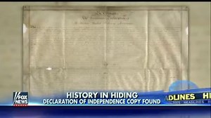 Copy of Declaration of Independence found
