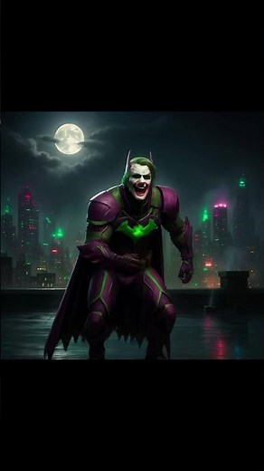 BATMAN x JOKER FUSION ⚡🃏 | “The Laughing Bat” Rises From Gotham’s Rain 🌧🦇