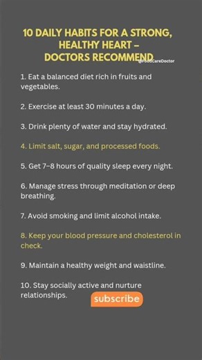 Protect Your Heart: 10 Daily Habits Doctors Recommend