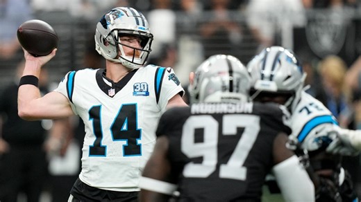 Andy Dalton's 3 TDs lead Panthers to win over Raiders