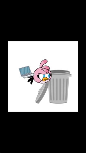 Stella catch Mickey on Computer in the Trash 🗑 #shorts