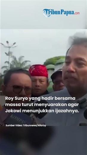 Roy Suryo Pimpin Aksi Demo di DPR, Tuntut Adili Jokowi soal Kasus Ijazah