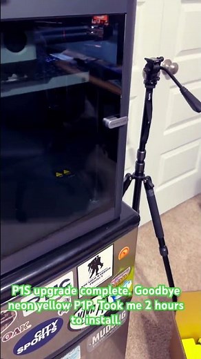 Bambu Lab P1S upgrade kit installed!