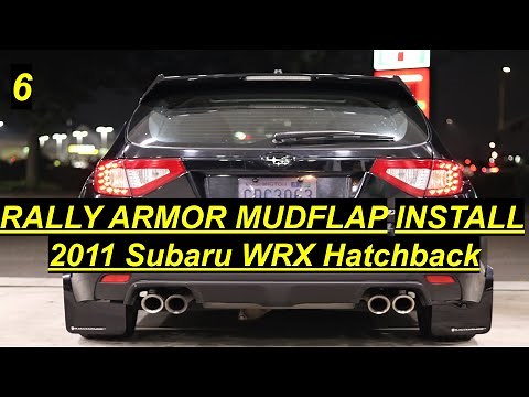 Rally Armor Mudflap Install! 2011 Subaru WRX Hatchback!