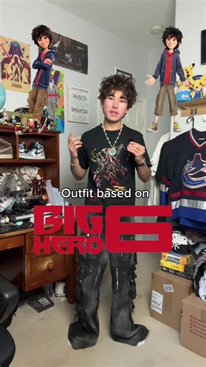 Making a Big Hero Six outfit based off of Hiro Hamada #bighero6 #fashion #fyp