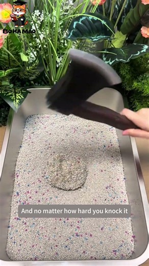 💧 BOKAMAO Cat Litter: Instant Water Absorption & Complete Solid Clump!