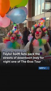 113K views · 1.6K reactions | The gates for night one of The Eras Tour are officially open and Taylor Swift fans from all over the country have flocked to downtown Indianapolis to see the show. | WRTV | Facebook
