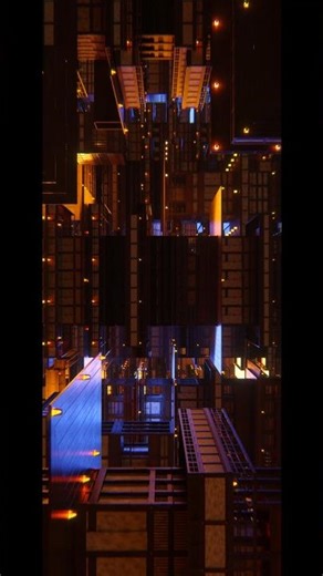 Infinity Castle made in Blender #demonslayer #kimetsunoyaiba #anime