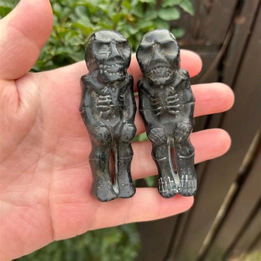 1pcs Meteorite Iron Alien Statue, Hongshan Culture, Blessing Charms - Etsy UK