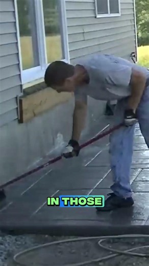 You can’t just rinse stamped concrete and call it a day. If you don’t scrub off that release residue