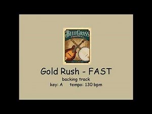 Gold Rush - bluegrass backing track - FAST