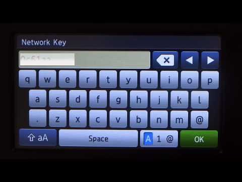 Wireless setup using control panel MFCL8600CDW MFCL8850CDW MFCL9550CDW
