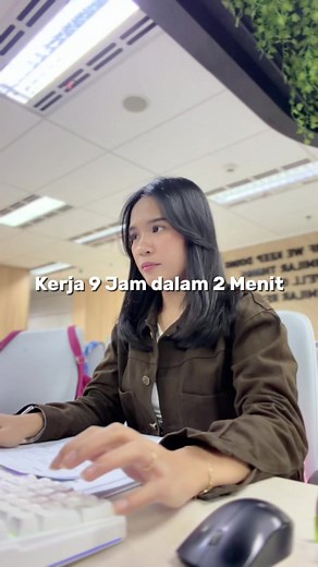 Vlog Kerja Kantoran 9 Jam Dalam 2 Menit Ala Budak Kantor