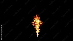 realistic fire flame Isolated by Alpha channel (transparent background) Use it to enhance any video presentation or animation movie or Cinematic clips or film project with ProRes codec 30fps 4K