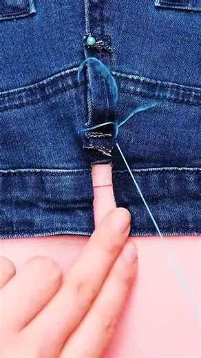 DIY Jean Hack: Resize Baggy Denim Like a Pro 🔧🧵
