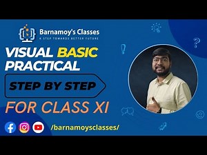 Visual Basic practical || Class 11 computer application