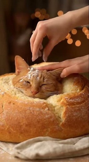 Flour Power! 😹 The Loaf Cat is READY for the Oven! (Best Bread Cat Video)