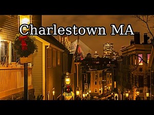 Charlestown MA Holiday Walk with Beautiful View of Boston MA