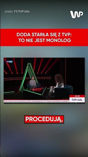 Doda starła się z TVP: To nie jest monolog #doda #tvp