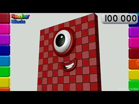 Number blocks 1-1000000