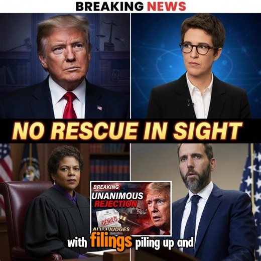 Rachel Maddow just spotlighted the bombshell: a unanimous court rejection hit Trump's latest legal move hard at 6 A.M. this morning, with the Supreme Court staying totally silent—no lifeline coming. ⚡️ 💬 Full story: https://us.topbrand.live/13955/ The pressure is building fast. This early, brutal shutdown says it all. 💥 #RachelMaddow #TrumpLegal #BreakingNews | Top USA Showbiz
