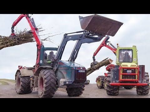 Moderne Forstmaschinen im Einsatz 😮 2x WF Trac im Einsatz!