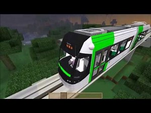 Minecraft Part17-08 Real Train Mod-綠線-原南村~南紅土高地(直達車)
