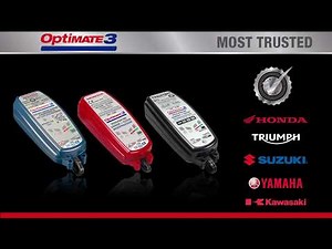 OptiMate 3 (EN) - The most trusted motorcycle battery saving charger.