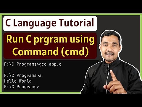 Run C program using cmd | C Language Tutorial for Beginners