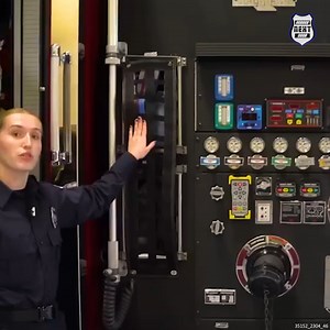 Ruby Brock is one of Plainfield’s youngest and most dedicated Equipment Operators (aka Engineers), and she takes us through a station rig tour of the 2021 Rosenbauer Pumper. #femalefirefighter #firefighting #stationrigs | Heroes Next Door