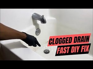 Fast & Easy Way to Clear a Clogged Bathtub (No Plumber Needed!)