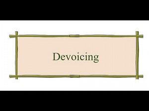 Phonological Rule - Devoicing