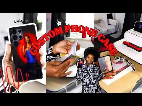 Let’s Take It Back! Custom 2D Tempered Glass Sublimation Phone Case | Work With Me Behind The Scenes