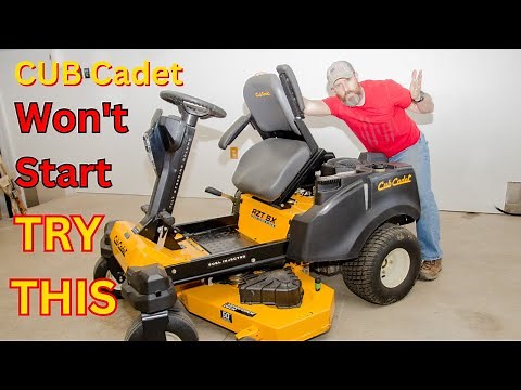 My cub cadet RZT SX won't start, check this first